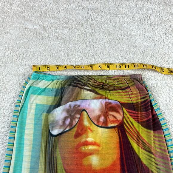 Custo Barcelona Korn Island graphic print pencil skirt, NWT size 40 or med - Picture 5 of 8